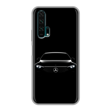 Силиконовый противоударный чехол на Huawei Honor 20 Pro с принтом Mercedes Мерседес Силиконовый противоударный чехол на Huawei Honor 20 Pro с принтом Mercedes Мерседес
