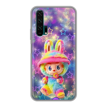 Силиконовый противоударный чехол на Huawei Honor 20 Pro с принтом Labubu Лабубу Силиконовый противоударный чехол на Huawei Honor 20 Pro с принтом Labubu Лабубу