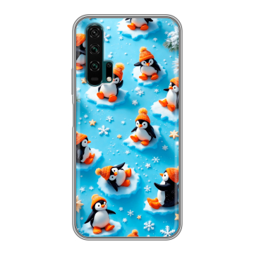 Силиконовый противоударный чехол на Huawei Honor 20 Pro с принтом Новый год