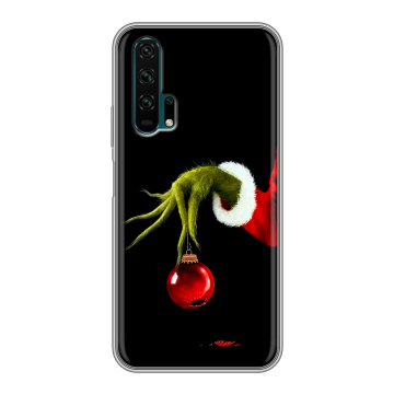 Силиконовый противоударный чехол на Huawei Honor 20 Pro с принтом Новый год Гринч