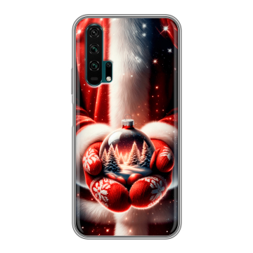 Силиконовый противоударный чехол на Huawei Honor 20 Pro с принтом Новый год