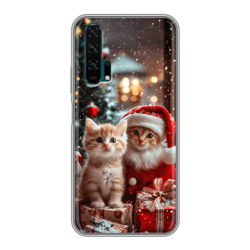 Силиконовый противоударный чехол на Huawei Honor 20 Pro с принтом Новый год