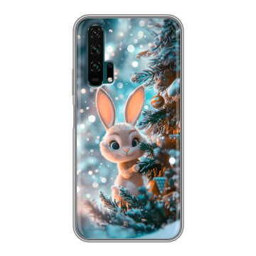 Силиконовый противоударный чехол на Huawei Honor 20 Pro с принтом Новый год