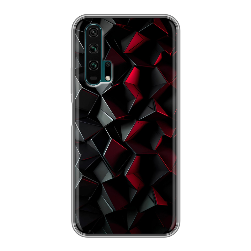 Силиконовый противоударный чехол на Huawei Honor 20 Pro с принтом Абстракция Силиконовый противоударный чехол на Huawei Honor 20 Pro с принтом Абстракция