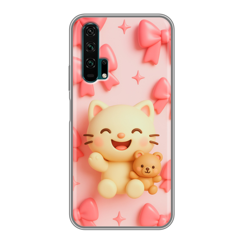Силиконовый противоударный чехол на Huawei Honor 20 Pro с принтом для девочек Силиконовый противоударный чехол на Huawei Honor 20 Pro с принтом для девочек
