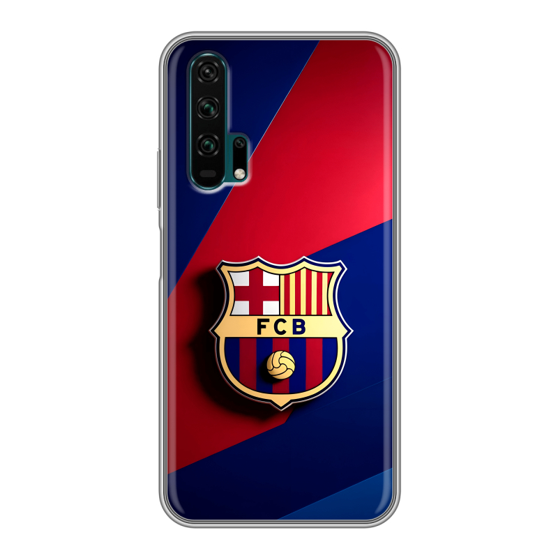 Силиконовый противоударный чехол на Huawei Honor 20 Pro с принтом Барселона Barcelona Силиконовый противоударный чехол на Huawei Honor 20 Pro с принтом Барселона Barcelona