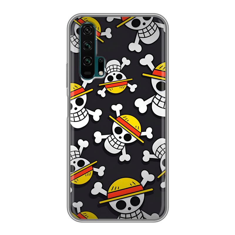 Силиконовый противоударный чехол на Huawei Honor 20 Pro с принтом One Piece Ван Пис Силиконовый противоударный чехол на Huawei Honor 20 Pro с принтом One Piece Ван Пис