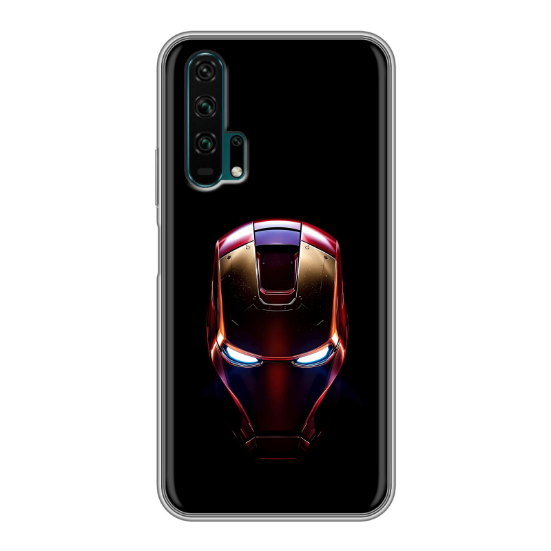 Силиконовый противоударный чехол на Huawei Honor 20 Pro с принтом IronMan Железный человек Силиконовый противоударный чехол на Huawei Honor 20 Pro с принтом IronMan Железный человек