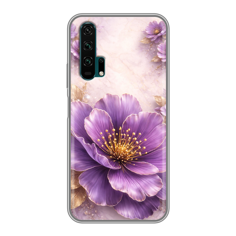 Силиконовый противоударный чехол на Huawei Honor 20 Pro с принтом женский Силиконовый противоударный чехол на Huawei Honor 20 Pro с принтом женский