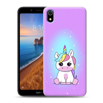 Силиконовый чехол на Xiaomi RedMi 7A с принтом Единорог Силиконовый чехол на Xiaomi RedMi 7A с принтом Единорог