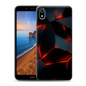 Силиконовый чехол на Xiaomi RedMi 7A с принтом Яркие абстракции Силиконовый чехол на Xiaomi RedMi 7A с принтом Яркие абстракции
