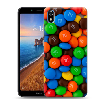 Силиконовый чехол на Xiaomi RedMi 7A с принтом Конфеты Силиконовый чехол на Xiaomi RedMi 7A с принтом Конфеты
