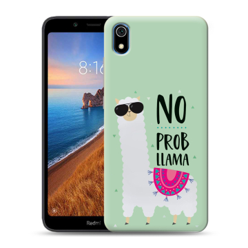 Силиконовый чехол на Xiaomi RedMi 7A с принтом Лама Силиконовый чехол на Xiaomi RedMi 7A с принтом Лама