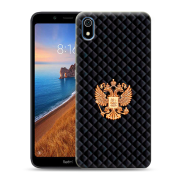 Силиконовый чехол на Xiaomi RedMi 7A с принтом Герб России принт Силиконовый чехол на Xiaomi RedMi 7A с принтом Герб России принт