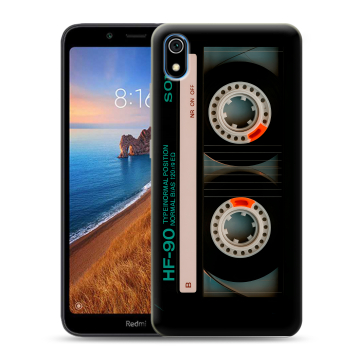 Силиконовый чехол на Xiaomi RedMi 7A с принтом Кассета Силиконовый чехол на Xiaomi RedMi 7A с принтом Кассета