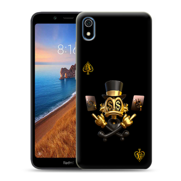Силиконовый чехол на Xiaomi RedMi 7A с принтом Золотой скрудж макдак Силиконовый чехол на Xiaomi RedMi 7A с принтом Золотой скрудж макдак