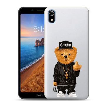 Силиконовый чехол на Xiaomi RedMi 7A с принтом Плюшевый медведь Силиконовый чехол на Xiaomi RedMi 7A с принтом Плюшевый медведь