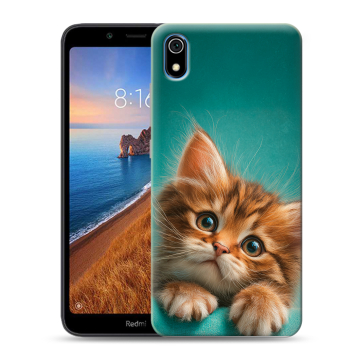Силиконовый чехол на Xiaomi RedMi 7A с принтом котенок Силиконовый чехол на Xiaomi RedMi 7A с принтом котенок
