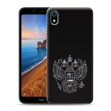 Силиконовый чехол на Xiaomi RedMi 7A с принтом Герб России Силиконовый чехол на Xiaomi RedMi 7A с принтом Герб России