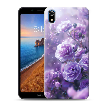 Силиконовый чехол на Xiaomi RedMi 7A с принтом Розы цветы
