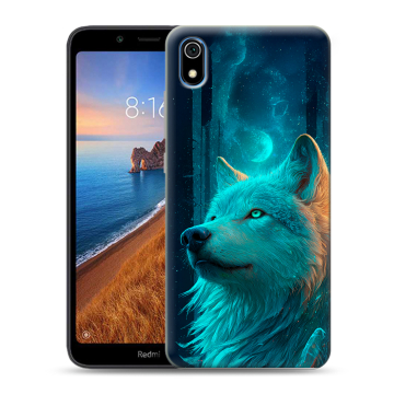 Силиконовый чехол на Xiaomi RedMi 7A с принтом бабочки саккура Силиконовый чехол на Xiaomi RedMi 7A с принтом бабочки саккура
