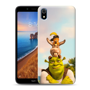 Силиконовый чехол на Xiaomi RedMi 7A с принтом Шрек Shrek