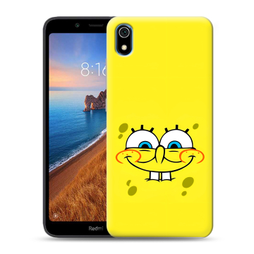 Силиконовый чехол на Xiaomi RedMi 7A с принтом спанчбоб спанч боб Силиконовый чехол на Xiaomi RedMi 7A с принтом спанчбоб спанч боб