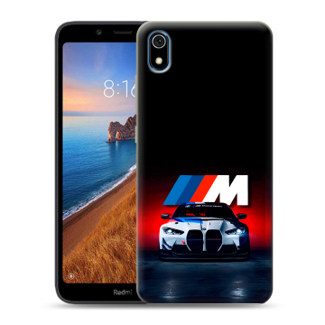 Силиконовый чехол на Xiaomi RedMi 7A с принтом БМВ BMW