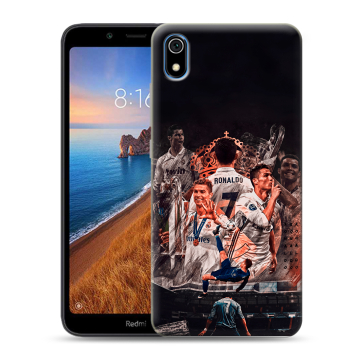 Силиконовый чехол на Xiaomi RedMi 7A с принтом Реал Роналдо Real Ronaldo Силиконовый чехол на Xiaomi RedMi 7A с принтом Реал Роналдо Real Ronaldo