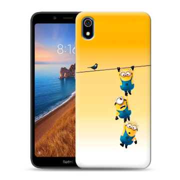 Силиконовый чехол на Xiaomi RedMi 7A с принтом Миньоны Силиконовый чехол на Xiaomi RedMi 7A с принтом Миньоны