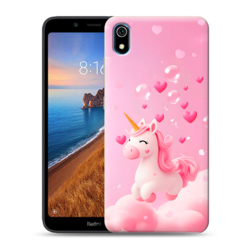 Силиконовый чехол на Xiaomi RedMi 7A с принтом Единорог Силиконовый чехол на Xiaomi RedMi 7A с принтом Единорог