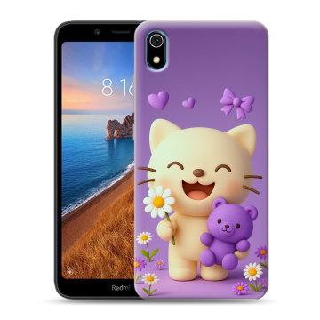 Силиконовый чехол на Xiaomi RedMi 7A с принтом для девочек Силиконовый чехол на Xiaomi RedMi 7A с принтом для девочек