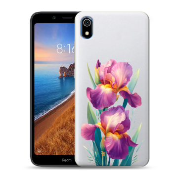 Силиконовый чехол на Xiaomi RedMi 7A с принтом Цветы орхидеи