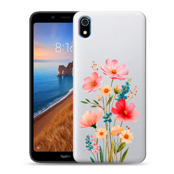 Силиконовый чехол на Xiaomi RedMi 7A с принтом Цветы