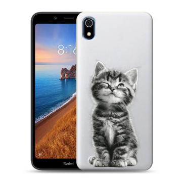 Силиконовый чехол на Xiaomi RedMi 7A с принтом Котенок Силиконовый чехол на Xiaomi RedMi 7A с принтом Котенок