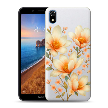 Силиконовый чехол на Xiaomi RedMi 7A с принтом Цветы