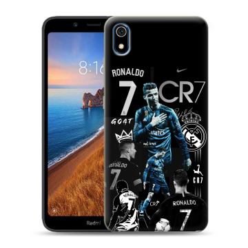 Силиконовый чехол на Xiaomi RedMi 7A с принтом Реал Роналдо Силиконовый чехол на Xiaomi RedMi 7A с принтом Реал Роналдо