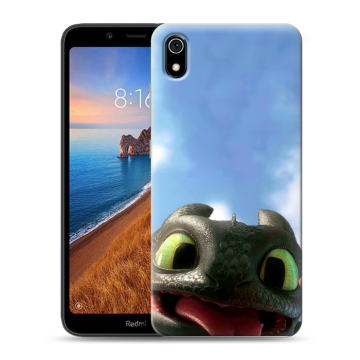 Силиконовый чехол на Xiaomi RedMi 7A с принтом Как приручить дракона Силиконовый чехол на Xiaomi RedMi 7A с принтом Как приручить дракона