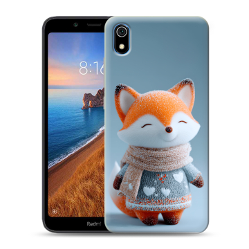 Силиконовый чехол на Xiaomi RedMi 7A с принтом Лиса