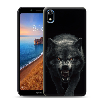 Силиконовый чехол на Xiaomi RedMi 7A с принтом Волк Силиконовый чехол на Xiaomi RedMi 7A с принтом Волк