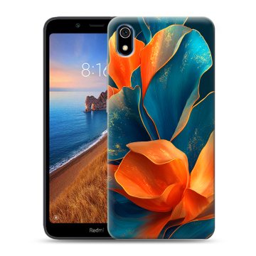 Силиконовый чехол на Xiaomi RedMi 7A с принтом Цветы