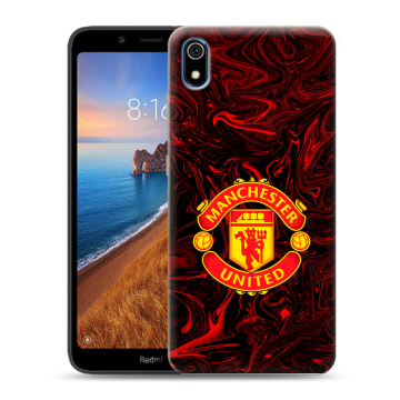 Силиконовый чехол на Xiaomi RedMi 7A с принтом Manchester United Силиконовый чехол на Xiaomi RedMi 7A с принтом Manchester United