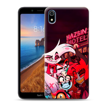 Силиконовый чехол на Xiaomi RedMi 7A с принтом Hazbin Hotel Отель Хазбин Силиконовый чехол на Xiaomi RedMi 7A с принтом Hazbin Hotel Отель Хазбин