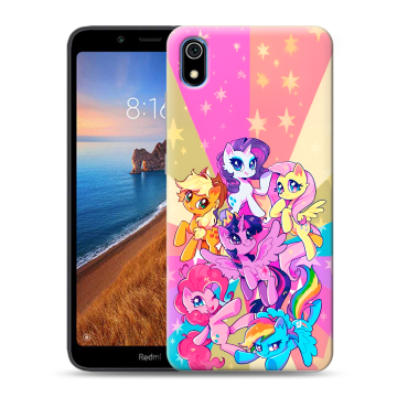 Силиконовый чехол на Xiaomi RedMi 7A с принтом My little pony Дружба чудо Силиконовый чехол на Xiaomi RedMi 7A с принтом My little pony Дружба чудо