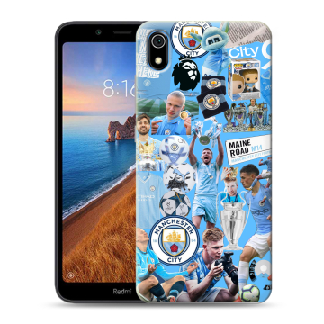Силиконовый чехол на Xiaomi RedMi 7A с принтом Man City Манчестер Сити Силиконовый чехол на Xiaomi RedMi 7A с принтом Man City Манчестер Сити