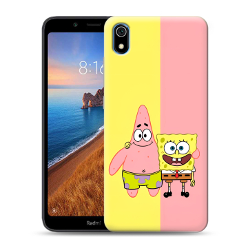 Силиконовый чехол на Xiaomi RedMi 7A с принтом Спанч боб Спанчбоб Силиконовый чехол на Xiaomi RedMi 7A с принтом Спанч боб Спанчбоб