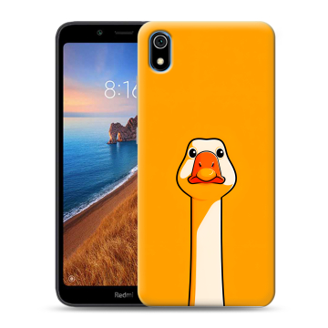 Силиконовый чехол на Xiaomi RedMi 7A с принтом Смешная утка Силиконовый чехол на Xiaomi RedMi 7A с принтом Смешная утка