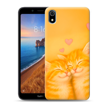 Силиконовый чехол на Xiaomi RedMi 7A с принтом Милые котята Силиконовый чехол на Xiaomi RedMi 7A с принтом Милые котята