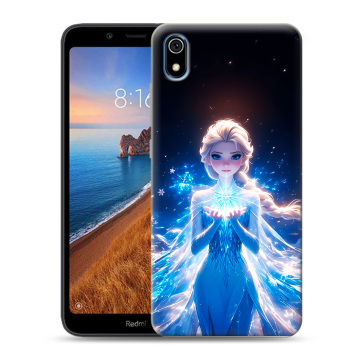 Силиконовый чехол на Xiaomi RedMi 7A с принтом Холодное сердце Frozen Силиконовый чехол на Xiaomi RedMi 7A с принтом Холодное сердце Frozen