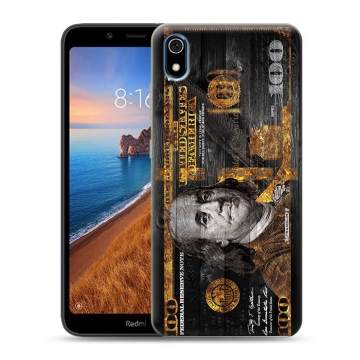 Силиконовый чехол на Xiaomi RedMi 7A с принтом Доллар деньги Силиконовый чехол на Xiaomi RedMi 7A с принтом Доллар деньги